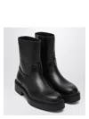 The Row Zipped Ankle Boots In Black