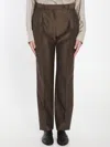 The Row Women's Norbert Trousers In Brown