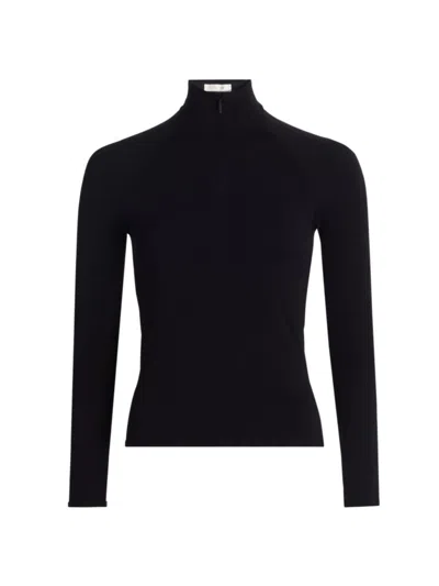 The Row Women's Patti Mock Turtleneck Shell Top In Black