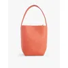 The Row Womens Rust Pld Park Small Leather Tote Bag