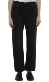 The Row Riaco Mid-rise Straight-leg Ankle Jeans In Black