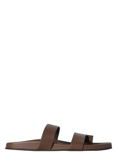 The Row Women's Sandalia Hugh Doble Tira Marron | Size It 38 | F1593l602ltbr