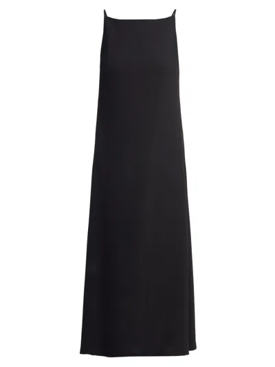 The Row Women's Seraphina Silk Midi-dress In Black