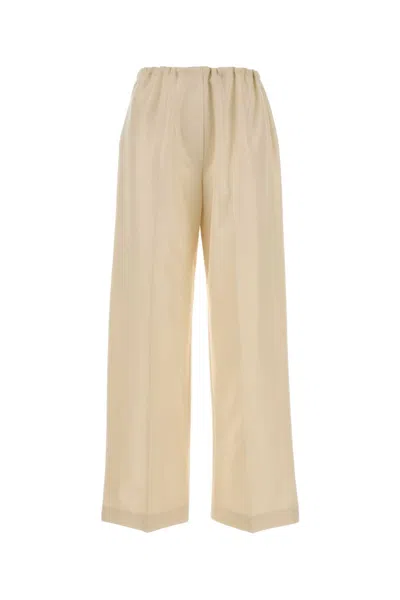 The Row Women's Silk Beta Pant In Yellow