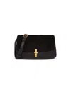 The Row Women's Sofia Suede & Leather Shoulder Bag In Black Ang