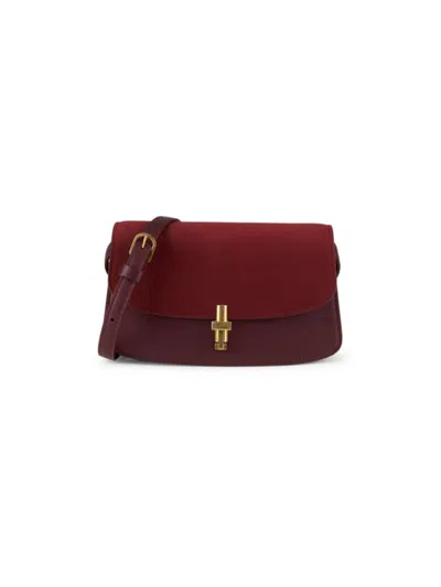 The Row Women's Sofia Suede & Leather Shoulder Bag In Red