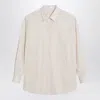 The Row Striped Caster Shirt In Metallic