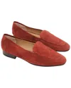 The Row Adam Loafer In Dark Vermillion Suede In Brown