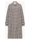The Row Tavishina Checked Silk-blend Car Coat In Multicolor