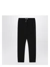 The Row Teo Black Cotton And Cashmere Trousers