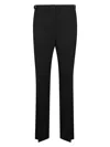 Shop The Row Women's Wool Straight Trousers In Black
