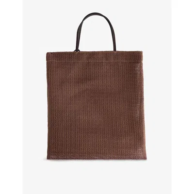 The Row Womens Barn Mini Woven Tote Bag Acero Ans