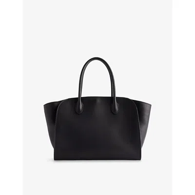 The Row Womens Black Ans Marlo 12 Leather Tote Bag