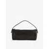 The Row Womens Round 90's Leather Top Handle Bag Black Ans