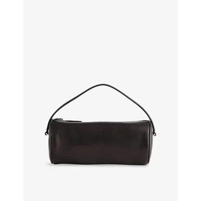 The Row Womens Round 90's Leather Top Handle Bag Black Ans
