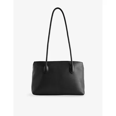 The Row Womens Terrasse Leather Top-handle Bag Black Ans