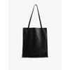 The Row Womens To Go Large Leather Tote Bag Black Ans In Black Ans