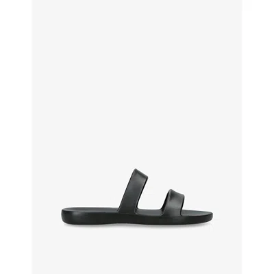 The Row Foam Sandals In Black