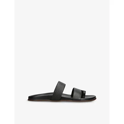 THE ROW WOMENS THE ROW HUGH LEATHER FLAT SANDALS