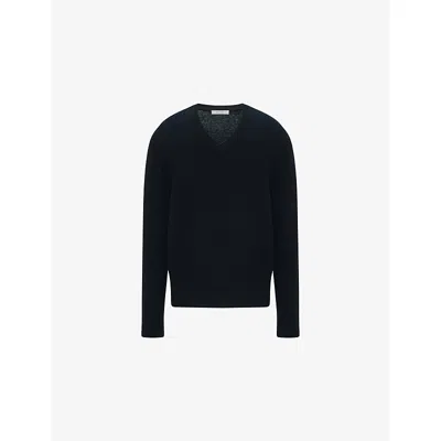 The Row Womens Black Numi Cashmere Knit Jumper Xs