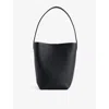 The Row Womens  Park Small Leather Tote Bag In Black