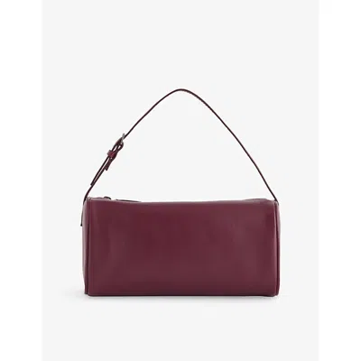 The Row Womens Borgogna Ans 90's Leather Top Handle Bag In Burgundy