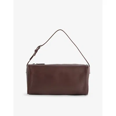 The Row Womens 90's Leather Top Handle Bag Brown Melange Ans