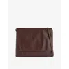 The Row Womens Brown Melange Ans Nan Leather Messenger Bag In Brown