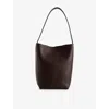 The Row Medium North South Park Tote Bag In Chestnut