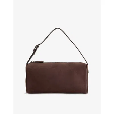 The Row Womens Dark Aniline Ans 90s Leather Shoulder Bag