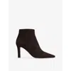 The Row Squared Toe Nappa Leather Ankle Boots In Multi