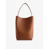 The Row Womens Dark Cuir N/s Park Large Leather Tote Bag In Dark Cuir