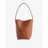 The Row Womens Dark Cuir N/s Park Small Leather Tote Bag In Dark Cuir