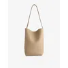The Row Womens N/s Park Medium Leather Tote Bag Dark Taupe