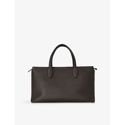The Row Womens Deep Brown Ans Marcel Leather Top-handle Bag