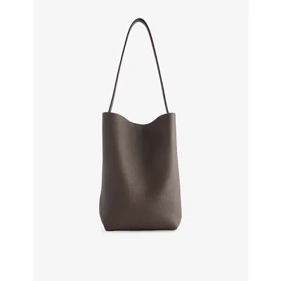 The Row Womens N/s Park Medium Leather Tote Bag Deep Brown