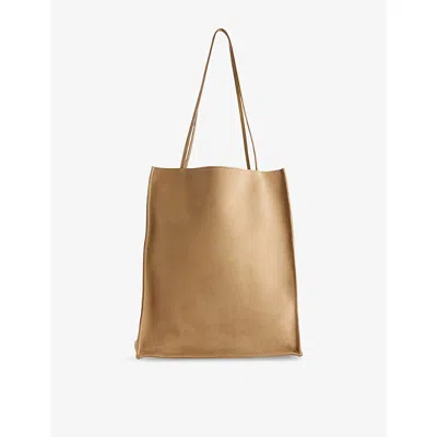 The Row Womens Desert Ans To Go Large Leather Tote Bag