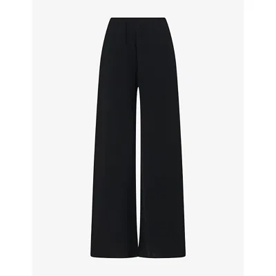 The Row Womens Gala Elasticated-waist Jersey Trousers Black