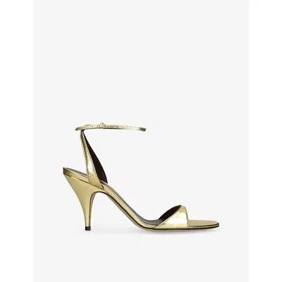 The Row Vika Sandal In Gold