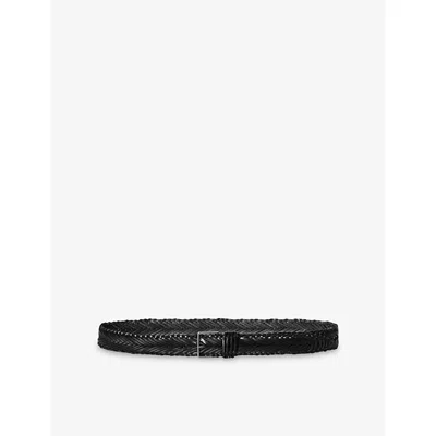 The Row Womens  Fisherman Leather Belt In Black Ans