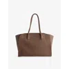 The Row Womens Marlo 14 Leather Shoulder Bag Dark Olive Ans