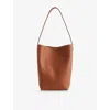 The Row Womens Dark Cuir N/s Park Medium Leather Tote Bag In Dark Cuir