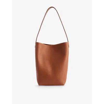 The Row Womens Dark Cuir N/s Park Medium Leather Tote Bag