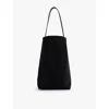 The Row Womens Black Park Large Suede Tote Bag In Black