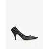 The Row Leather Liisa Point Toe Pumps 8cm In Black