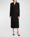 The Row Klaudia Double-breasted Wool And Cashmere-blend Coat In Black
