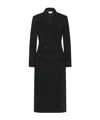 The Row Klaudia Double-breasted Wool And Cashmere-blend Coat In Black