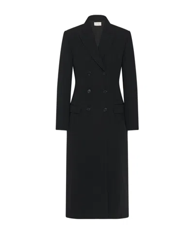 The Row Klaudia Double-breasted Wool And Cashmere-blend Coat In Multi