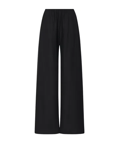 The Row Wool And Cashmere Blended Gala Trousers In Black