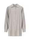 The Row Wool And Cashmere Shirt In Gray